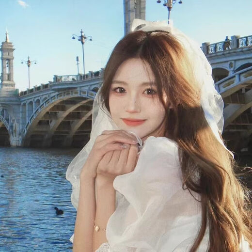 Jingli Jingda 2025 new style veil, marriage proposal, bride's headwear, photography, confession, high-end fluffy white children's veil, super fairy white veil - hairpin style