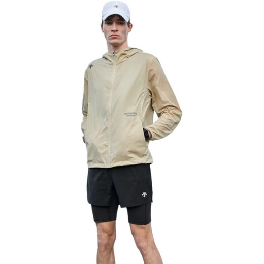 DESCENTE HEUT-UN AUTRÉE Authentic Series Outdoor Sun Protection Skin Veste Logo Veste imprimée Veste hommes et femmes noires 100