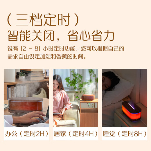 Seguo's new aromatherapy machine humidifier atmosphere night light home desktop small spray humidifier essential oil diffuser light sound operation creative and practical Christmas birthday gift for men and women H27 aromatherapy machine atmosphere night light + three-speed timing + remote control