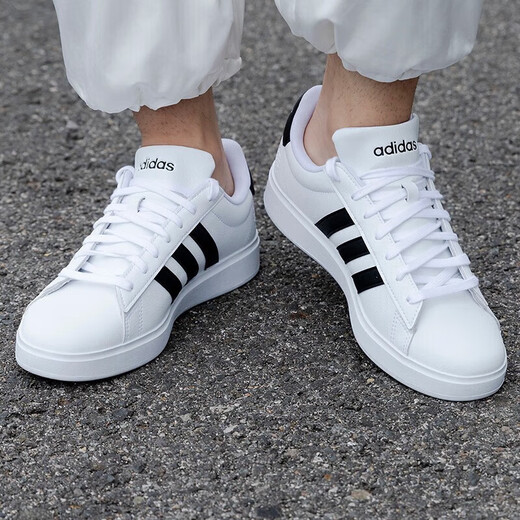 Adidas (adidas) мужская и женская обувь для летних дышащих повседневных теннисных туфлей кожаная туфли с низкими туфлями.