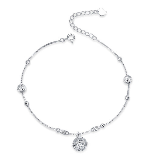 Nilan Fat Donglai's same style pt950 platinum anklet PT950 palace bell female retro internet celebrity gift to girlfriend 520 Chinese Valentine's Day birthday bell palace bell + certificate