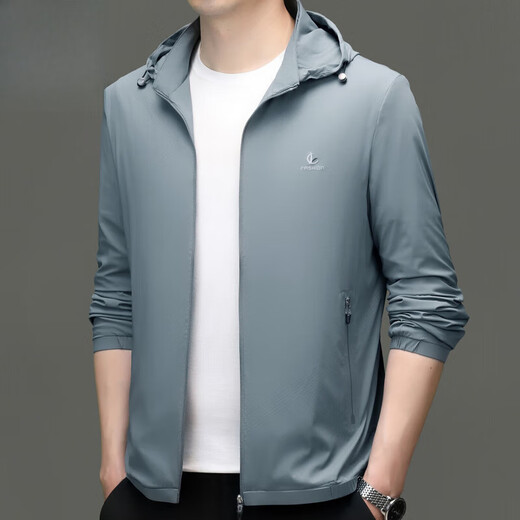 Nasawassup marca oficial de lujo para hombres con protector solar de seda de hielo de alta gama 2025 Summer Outmer Fold y transpirable Ropa de piel de piel de alta gama 692 Azul [Velocidad de manchas] M [Recomendado 90-120 Jin [Jin iguala 0.5 kg]]