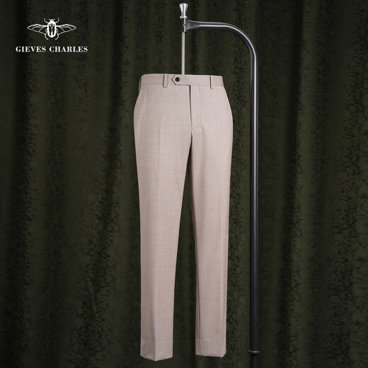 GIEVES CHARLES Zhuoya series new product Nuoyoupanya imported Italian wool fabric coffee color haute couture suit for men Twilight Poetry 46