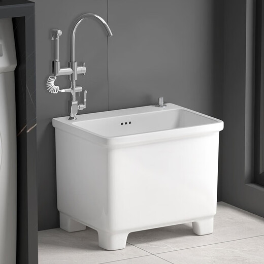 Jomoo Balcony Pool Pool Céramique avec trou de robinet Héleur Haut Foot Household Bathroom Mop Pool Floor Basin Basin