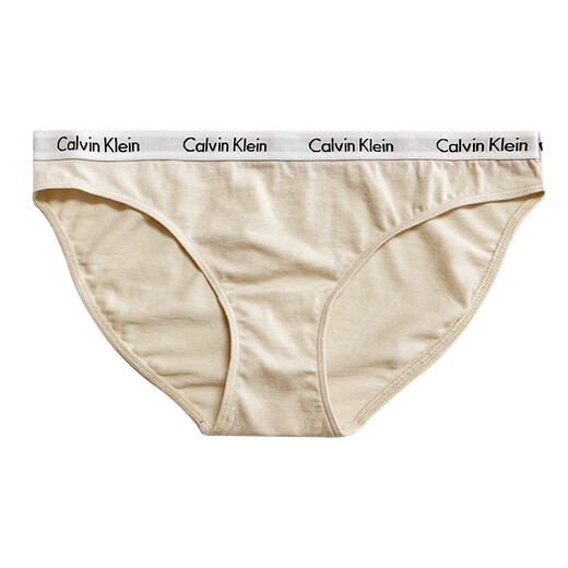 Calvin KleinCK Calvin Klein纯棉舒适透气女士三角内裤 LOGO腰围 QD3892-601_602波尔多红_高腰三 XS