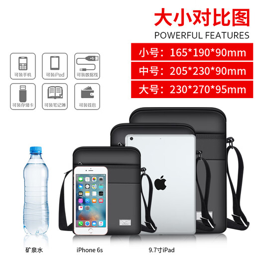 Septwolves shoulder bag men's bag crossbody bag men's canvas small backpack new fashionable casual men's bag mini small [can hold 6.5-inch mobile phone]