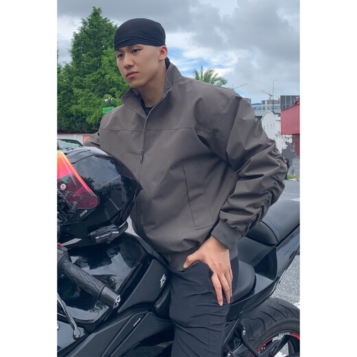 Muwei American style stand-up collar handsome jacket men's autumn and winter coach flight assault top thickened quilted warm jacket black 90% of buyers choose XL recommended 130-150Jin Jin equals 0.5 kg