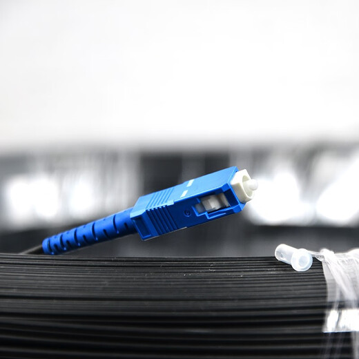 鲁诚讯家用工程成品皮线光纤线SCUPC SCUPC光纤跳线光钎线单芯单模光纤移动电信联通广电通用千兆网络 100米