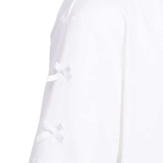 Adidas (adidas) T-shirt des filles de vêtements pour enfants 25 été 101 Spot Dog Joint Brandhed Style Embellifhed Bow Children's Pure Cotton Colon
