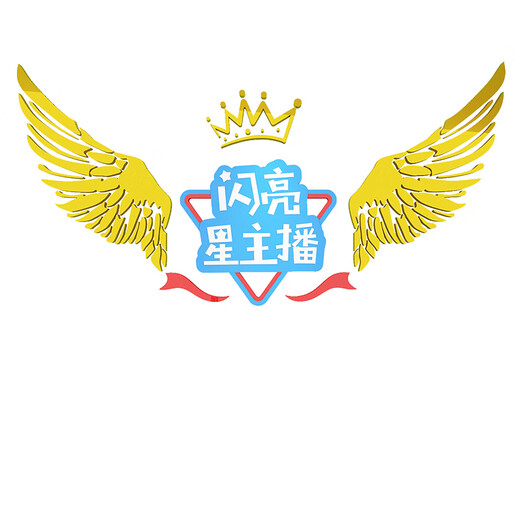 语森忆少儿口才教室布置装饰播音乐小主持舞蹈台背景环创表演幼儿园墙面 15865闪亮星主播-白色+粉色字 大
