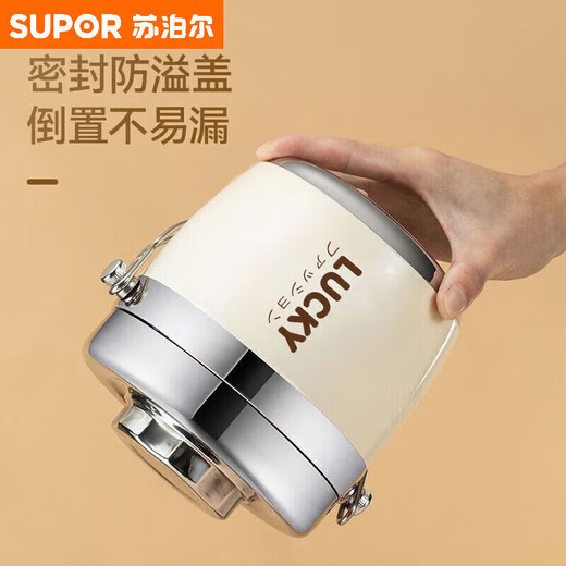 304 stainless steel insulated lunch box for office workers, portable lunch box for home use, 24-hour lunch box, efficient heat preservation for 12 hours, 1.2l + heat preservation bag