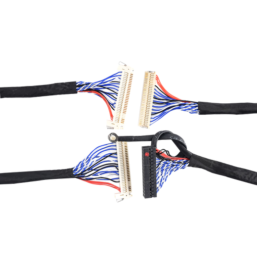 Zejie FIX-30PIN LCD LVDS dual 8-screen cable with buckle and ground wire 25/30/40/50/60/100/150 FIX-30PIN with card ground wire 300MM No Specifications