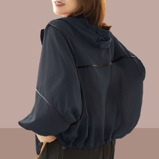 恒源祥薄款冰丝防晒衣女夏季2025年新款女孩透气外套大码洋气防晒服 咖啡色 M (建议100斤以下)