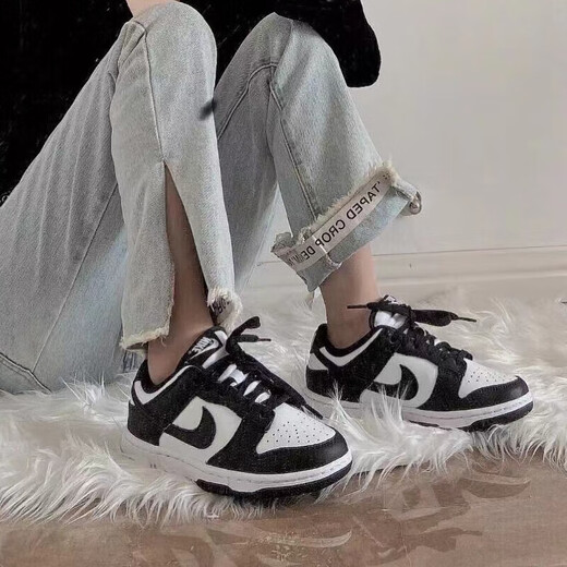 Nike (Nike) Offizielle große Mädchenschuhe Frühling Neue Dunk Sneakers Casual Schuhe Low Top atmungsable trendige Skateboardschuhe CW1590-100 40