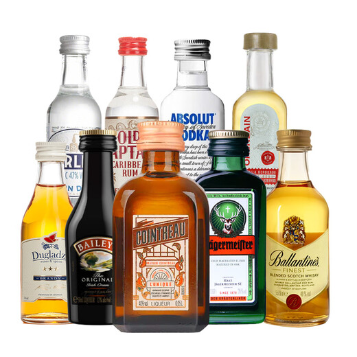Ou Shuai Yege Bailing Temple Absolute Couple Little Wine Edition Cocktail Base Wine Small Bottle Combination Convenience Store Bartending [9 Bottles] Small Bottles of Foreign Liquor Companion Set 9 Bottles