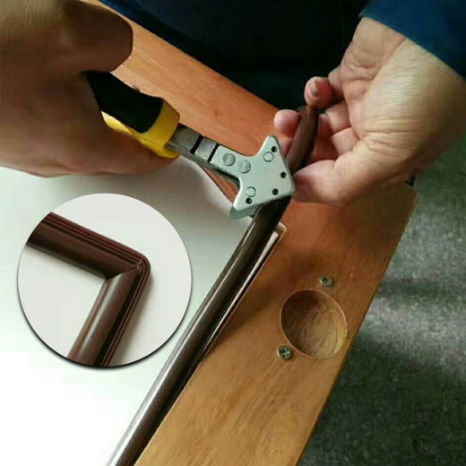 He Jiagong 45 degree angle rubber strip scissors 90 degree rubber strip scissors v mouth right angle scissors blade broken bridge aluminum door and window leather strip scissors 24 original blades