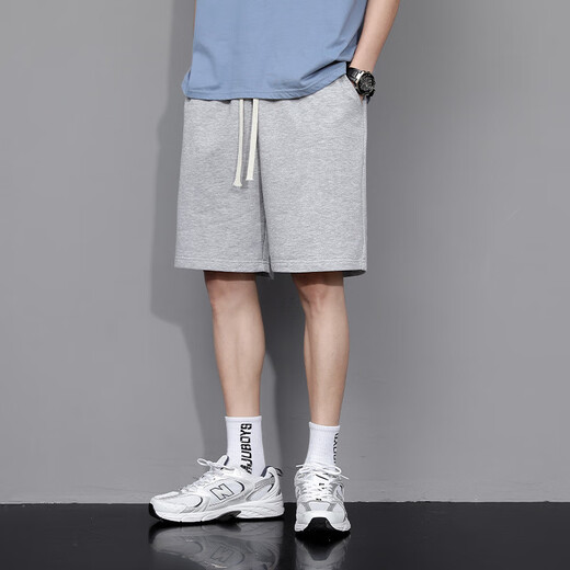 Playboy (Playboy) 2025 Nouveaux shorts coréens pour hommes Tendance d'été en liberté Couleur solide Men Mode décontracté Pantalons de sport décontractés 833 blancs (65 coton) xl (135-155)