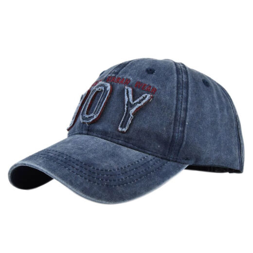 Junge Junge grenzüberschreiterer Junge bestickter Baseballmütze Wäsche dreidimensional gestickte Baseballkappe Retro Hut Sonnenhut Frauenhut 11301-1 Schwarz einstellbar