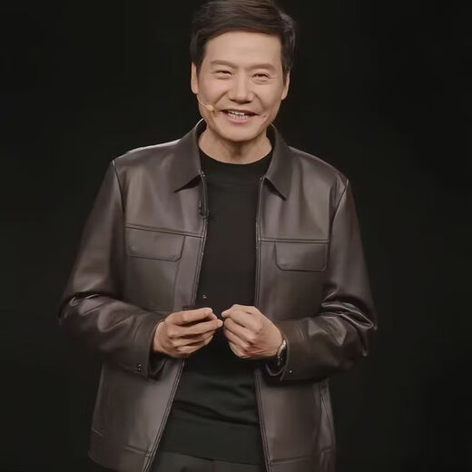 Fan Zheyin's high-quality Lei Jun's same style CEO leather jacket men's spring and autumn simulated leather business lapel motorcycle leather black Lei Jun L (165)