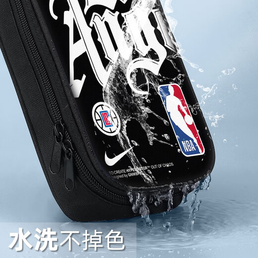 笔溪nba篮球笔袋小学生文具盒初中生铅笔盒笔盒男童男孩子男孩款男生 帆布笔袋ZQ11303