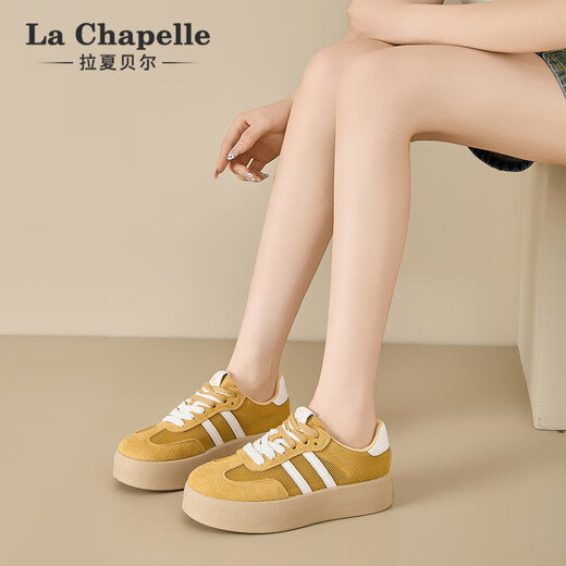 
La Chapelle women's shoes summer versatile lightweight training shoes classic soft sole shoes for women 66-02 yellow-mesh 38