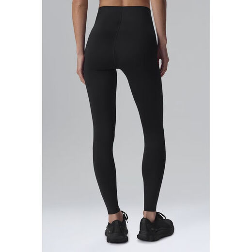 ALO YOGA Yoga Pants Airlift 7/8 High Waist Pilates Pants Tights Running Fitness Pants High Elastic Sports Pants Breathable Black XXS (Suitable for Waist 59.5 - 62cm)