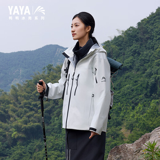 
Duck Ice Shell Series 2.0 Outdoor Shoes Men and Women 2025 New Sports and Leisure Loose Hooded Jacket Jacket Rock Shell Green (Surf Jacket) S (165)