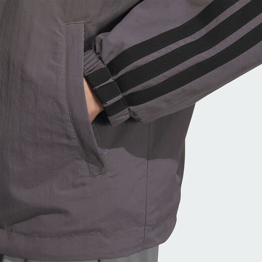 ADIDAS三条纹梭织夹克2025春季新款运动服上衣男子休闲外套 KC3893 S