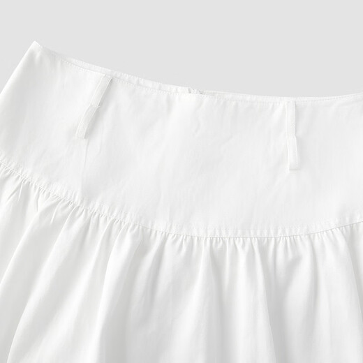
Semir skirt women's white flower bud short skirt cute summer 2025 belt A-line skirt sweet style 10D325120001