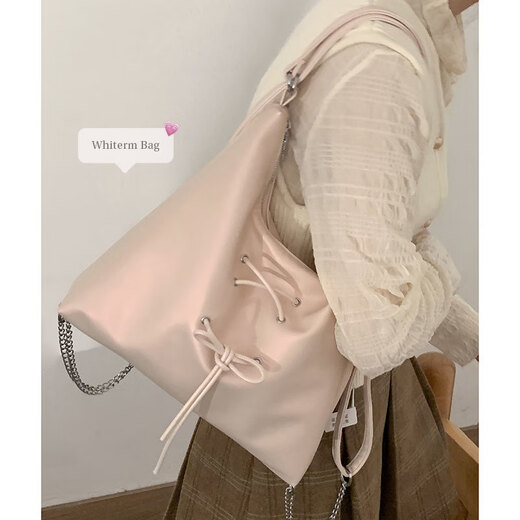 Dadong Ballet Bow Rucksack Damen 2025 Neues Mode -College -Rucksack großer Kapazitäts Tasche weiß