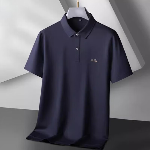 Playboy (Playboy) High-End plus Fat plus großer mercerisierter Baumwollgeschäft Polo-Shirt-Kurzärmeleitter-Sommer Fat Man Casual Revers T-Shirt Top 6625 Orange L (110-130jin [Jin entspricht 0,5 kg]))