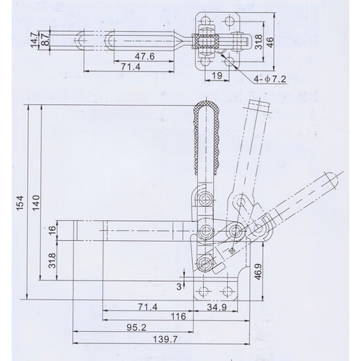 
Jiagang vertical clamp CH-12130 12131 12132 stainless steel clamp CH-12130-SS elbow clamp CH-12130SS stainless steel