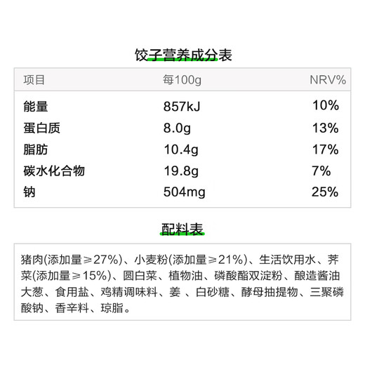 CP正大 无抗鲜猪肉荠菜饺子718g（30只+3款蘸料）早餐夜宵 水饺蒸饺