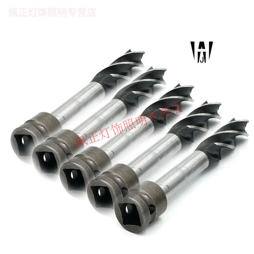 MieLanat MIELANAT electric wrench 18-turn woodworking 2 twist template drill bit high-speed steel 22 special electric board four-slot four-edged self-tapping drill 20mm sharp type