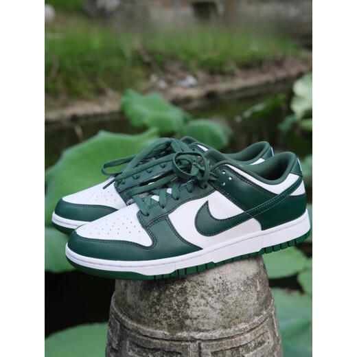 Nike (Nike) Dunk Low Retro White и Green Low Top Sports и Casual Board Shoes DD1391-101 DD1391-101 Белый и зеленый 36,5