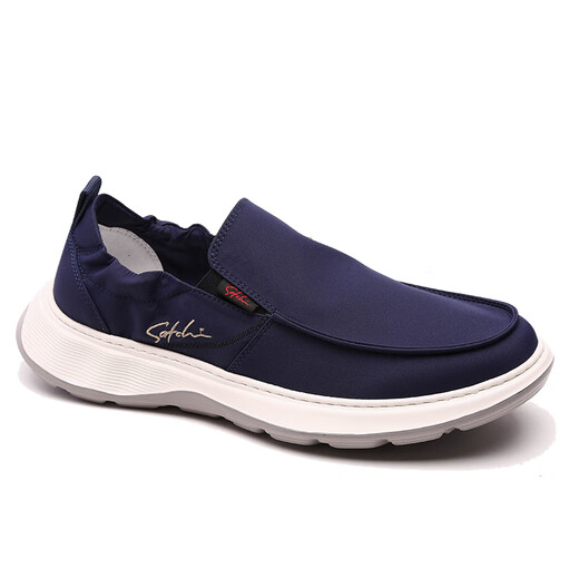 
SaTCHI Shopping Mall same as SaTCHI men's shoes 25 spring breathable casual and fashionable versatile super light lazy shoes with one foot on the beach cloth shoes black 16V3B829, one size larger 38
