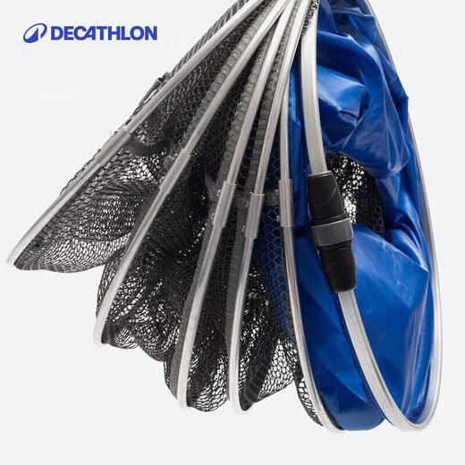 Decathlon fish protection net thickened pocket for fishermen, fish net pocket, rubberized fishing gear, portable fish protection, quick drying CAP1.2m-2429218