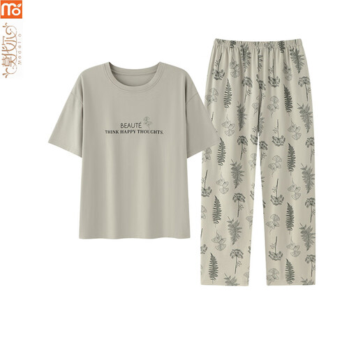 莫代尔睡衣女夏季2025年新款全棉套装短袖卡通长裤韩版可外穿家居服 Y9717 M (建议75-95斤)