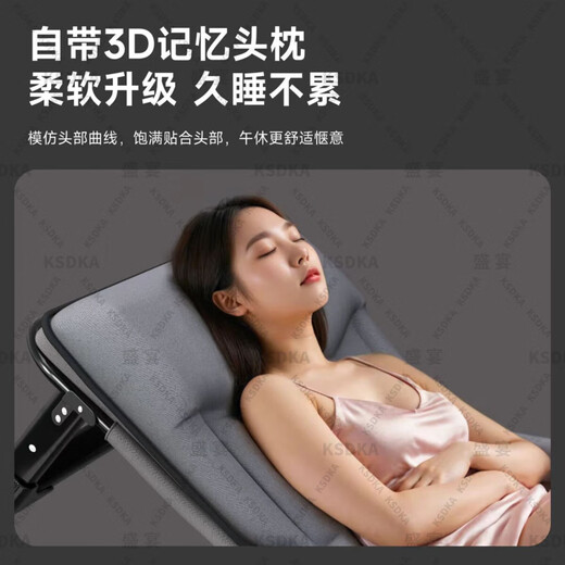 裕顺寿单人办公室折叠床小床工位睡觉便携午睡神器行军床简易午休躺椅 棉麻加厚加长款【床垫一体】深灰