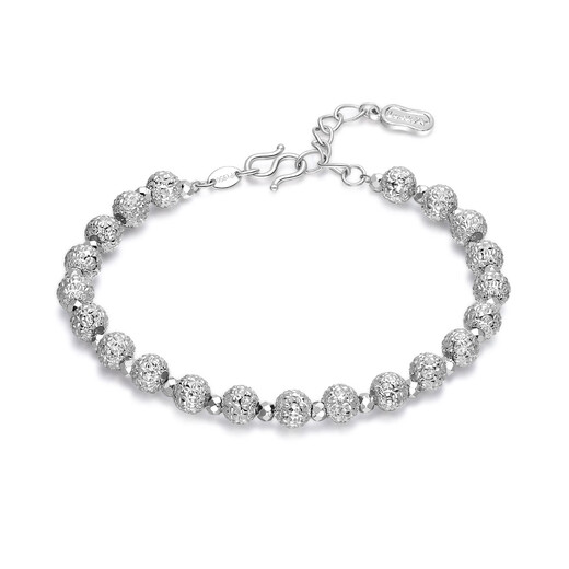 Heye Shining Star Beads Pt950 Platinum Bracelet Bracelet Women's Platinum Opening Adjustable Coin Beads Star Beads Pt950 Platinum Bracelet 12.59 grams (can be worn on clean hands between 14cm and 15cm)