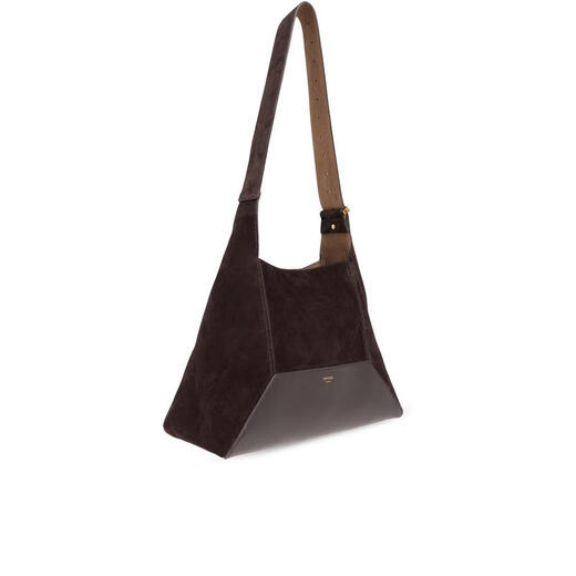 Jimmy Choo Suede Women's Bucket Bag Fashion One-Shoulder Crossbody Bag Bag Black TU