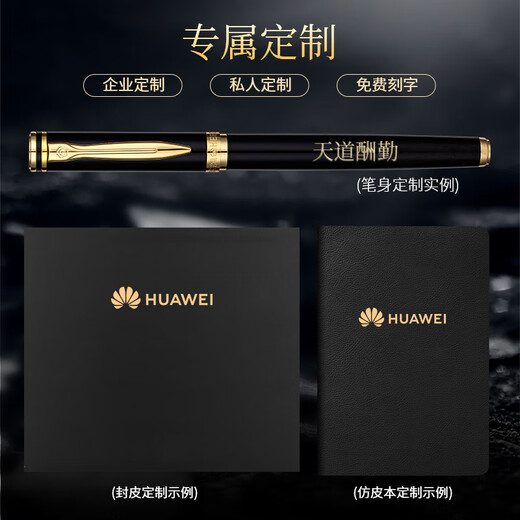 英雄（HERO）钢笔男女日常书写练字书法套装铱金钢笔 礼品节日礼物定制刻字时尚墨水笔6177 单支装【亮雅黑】 【特细尖】 EF≈0.38mm