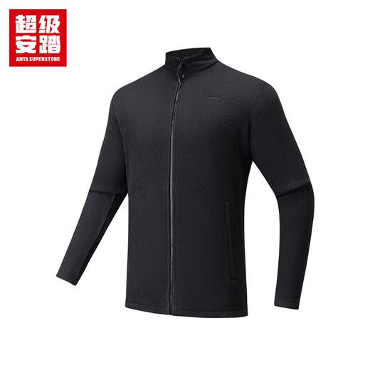 Super Anta Fleece Sports Jacket Men's Autumn Outdoor Light Warm Velvet Stand Collar Jacket Inside and Outer Top 152536706U