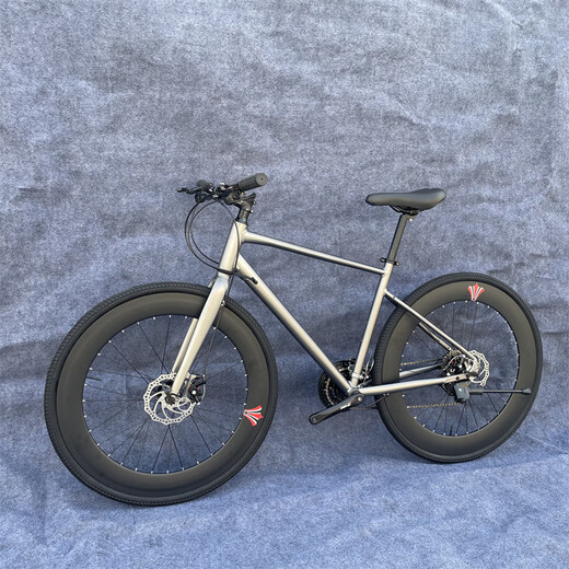 
Xidesheng gravel road bike 700C aluminum alloy thick-tire melon car 21/24/27 speed commuting and transportation flat road bike black racing model 21 speed