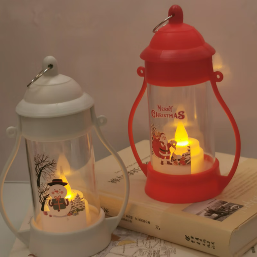 Photo atmosphere light mini retro simulation led electronic night light pendant festival outdoor scene atmosphere decorative light red pony lantern