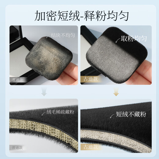 Goody 3-pack double-sided black swan flocked powder puff suitable for NARS CT large white cake special short-velvet powder puff makeup replacement