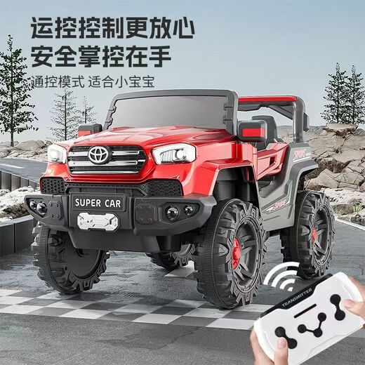 Offroad-Männer und Frauen im Offroad-Fahrzeug mit Allradauto-Fernbedienung Kinderbabys-Kinder-Kinder-Kinder-Kinder-Fahrzeug-Batterie 6-V4.5A*2+ Fernbedienung