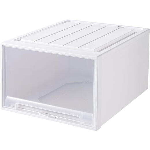 Sanqihu storage box drawer type household wardrobe storage box plastic transparent clothing sorting box clothes underwear storage cabinet C3523 depth 45 width 35 height 23 transparent one-piece