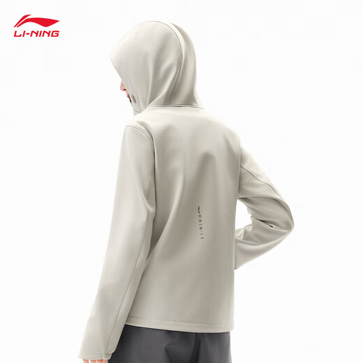 Li ning ajoute le ventre de vent de sport à l'eau chaude en velours pour les femmes 2025 veste de sport de mode automne et hiver afdve78
