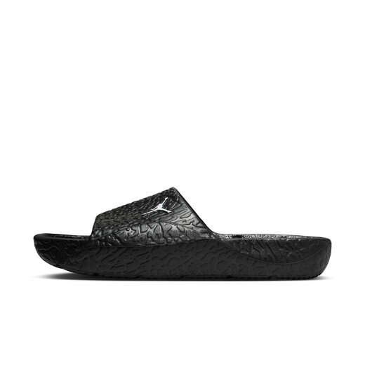 Nike Jordan Men's Bathroom Slippers Autumn New Hollow Drainage Slippers Official JORDAN HQ2163 001 Black/White 42.5